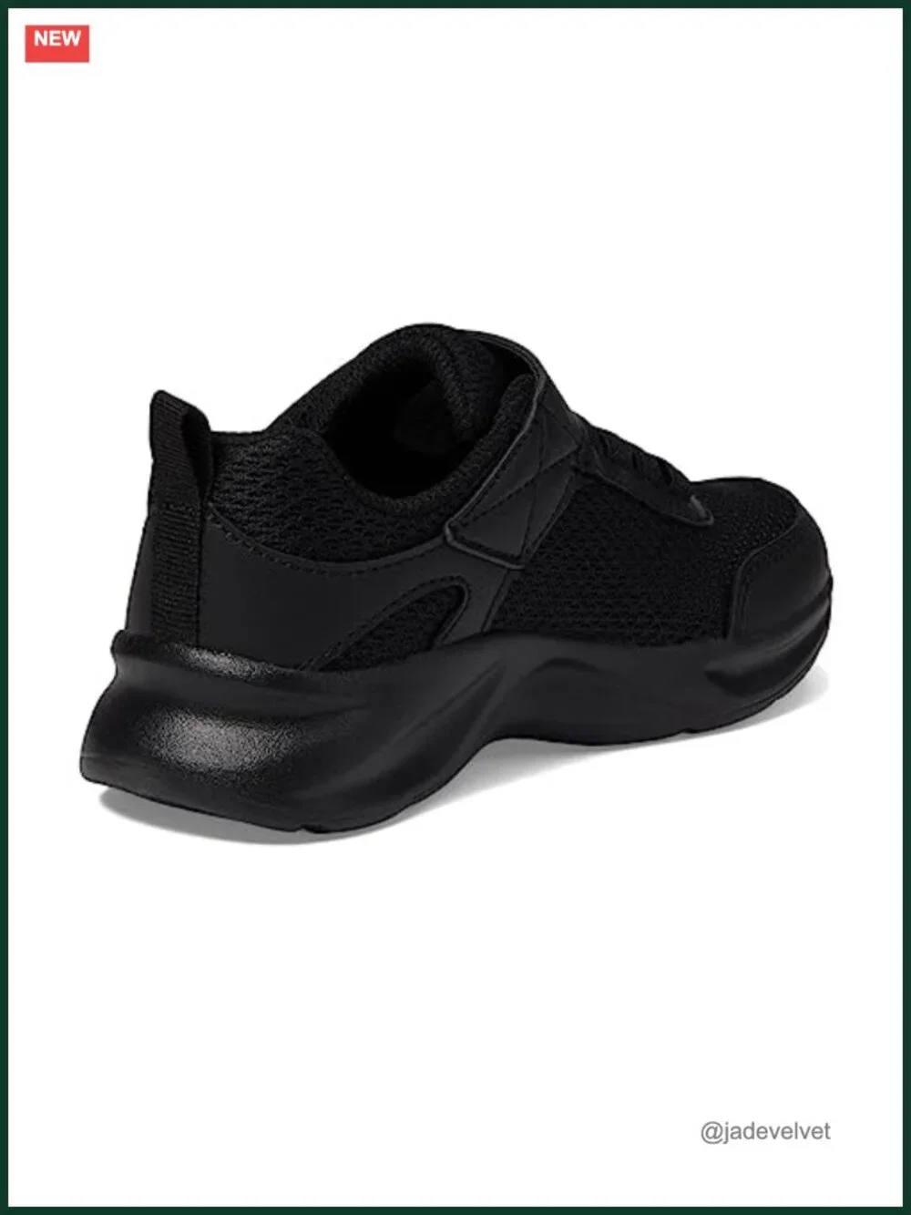 Lightweight Mesh Athletic Sneakers with Hook & Loop Strap